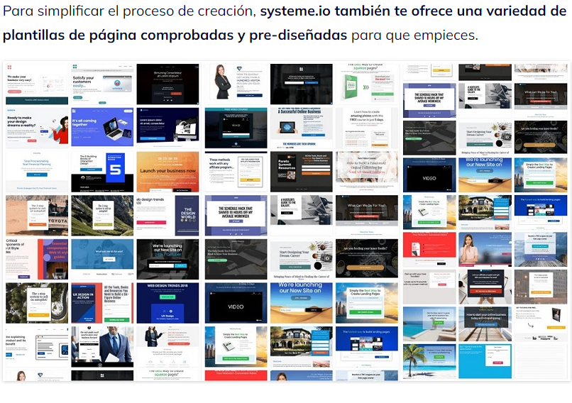 Plantillas de Systeme.io 